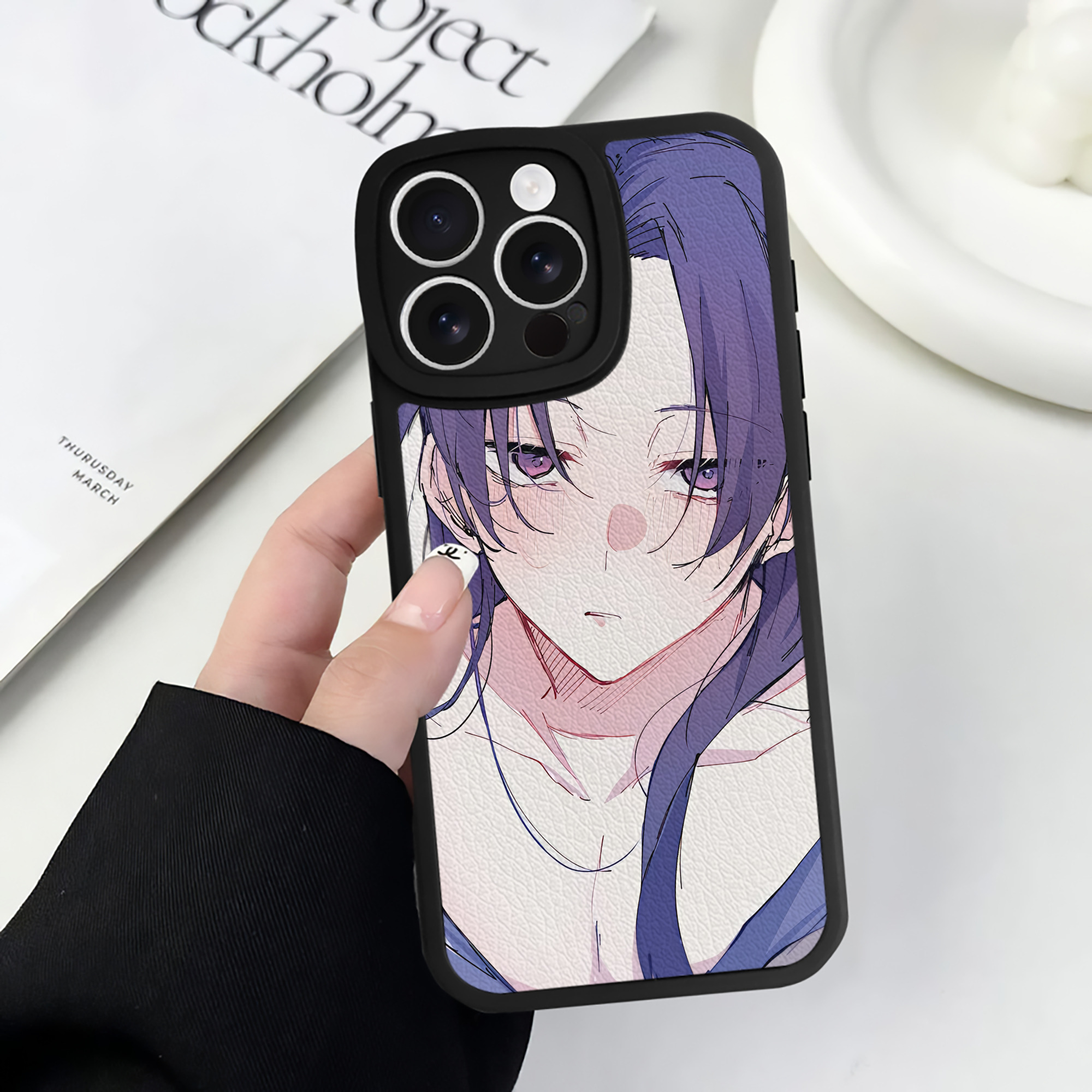 （画像用） 薬屋のひとりごと The Apothecary Diaries 【iPhone 16シリーズ対応】シリコンスマホケース（レザー調） 材質：シリコン